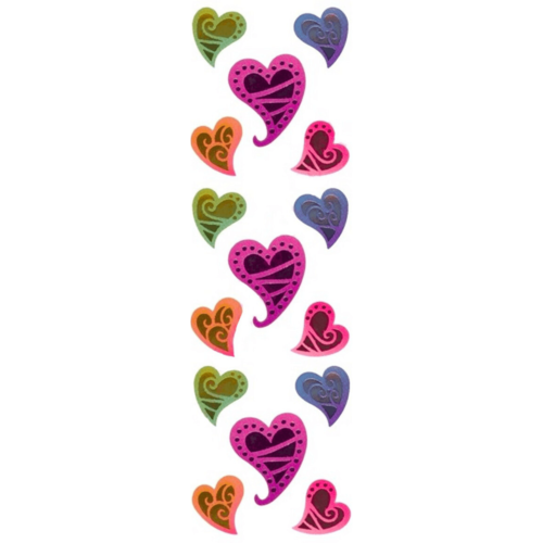 Stickers coeurs sandylion scrapbooking carterie créative