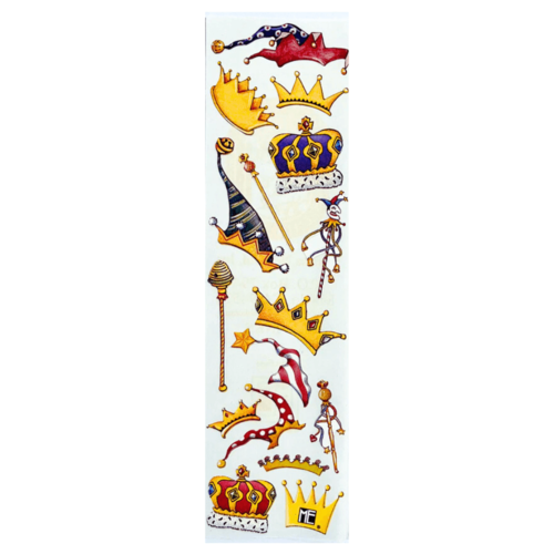 16 stickers vintage couronnes melissa neufeld par mary engelbreit