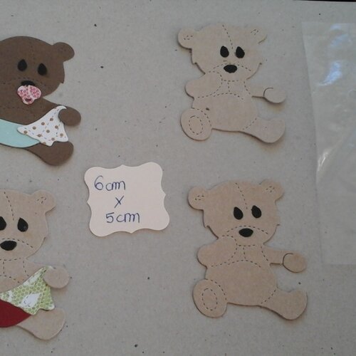 Lot de 4 petits bébé ours