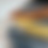 Sac banane velours côtelé,fabrication française,velours gris,jaune,cuivre,