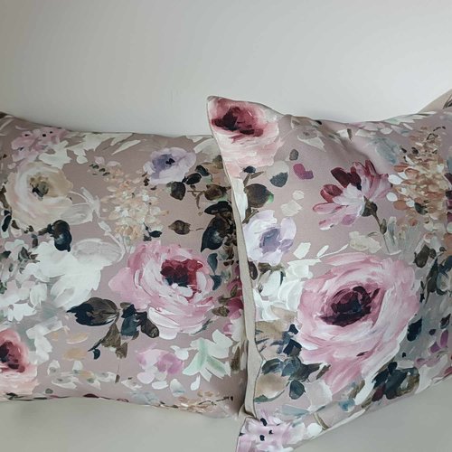 Housse de coussin motif fleuri,décor salon,coussin motif botanique,40x40cm,