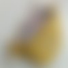 Sac banane velours côtelé jaune,fabrication française,sac banane tendance,fait main,