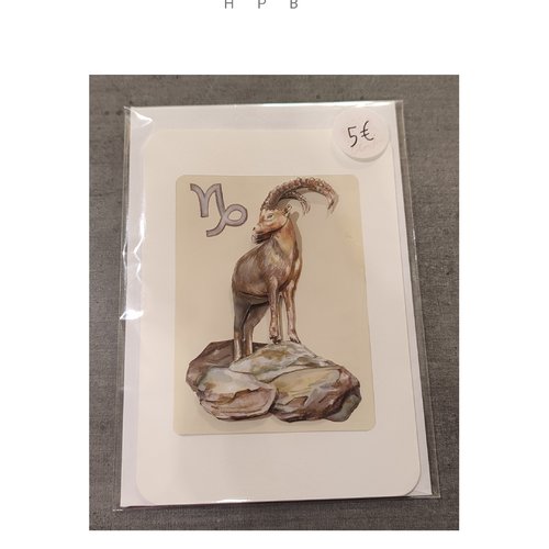 Carte postale signe astrologique "capricorne"