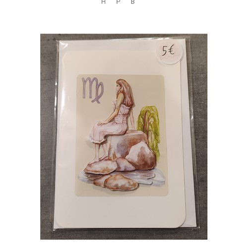 Carte postale signe astrologique "vierge"