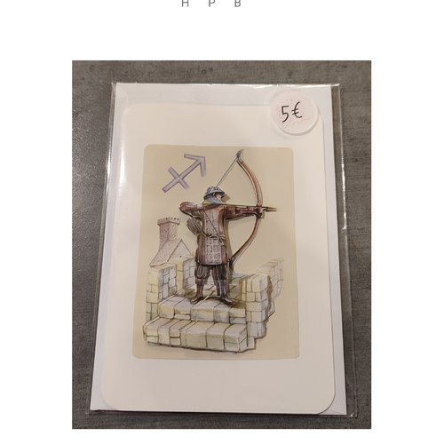 Carte postale signe astrologique "sagittaire"