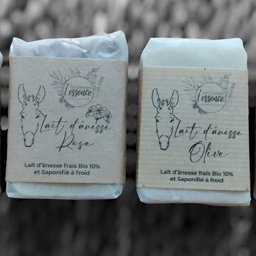 Gamme de 4 savons au lait d'anesse