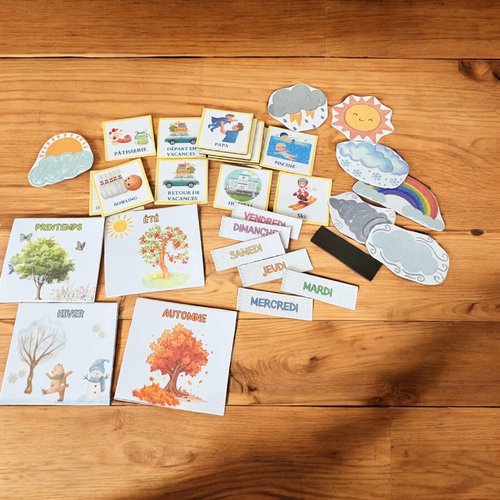 Magnets routines pour semainier magnétique personnalisables