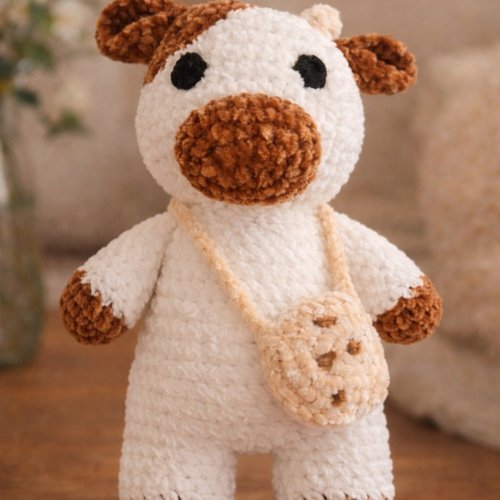 Doudou vache au crochet
