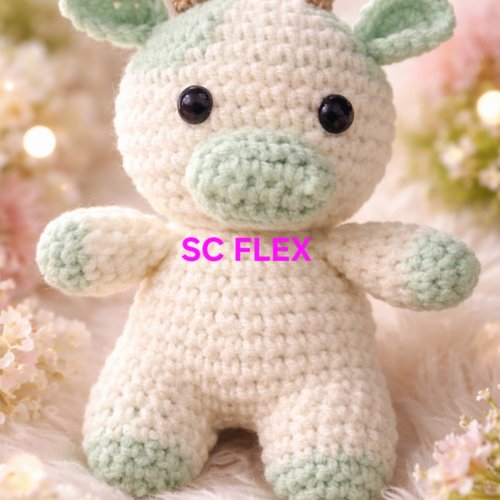 Doudou vachette au crochet