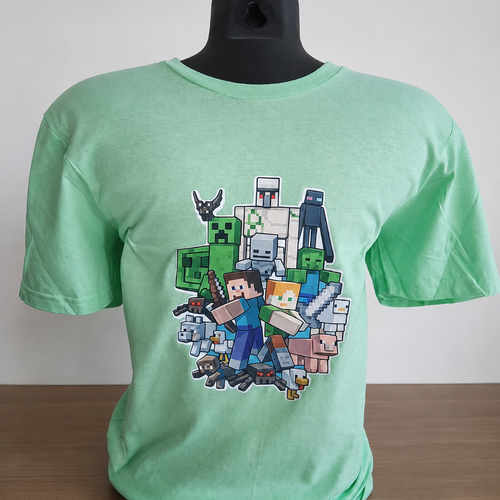 Tee-shirt minecraft personnalisé