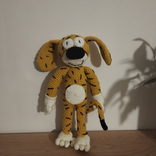 Doudou marsupilami en crochet
