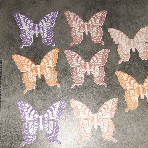Lot de 8 papillons