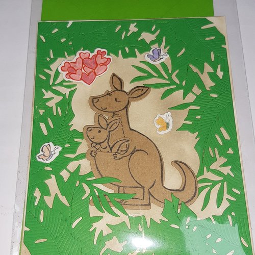 Carte thème kangourou