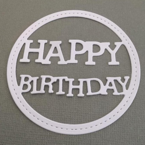 Découpe scrapbooking "happy birthday" découpe papier embellisement