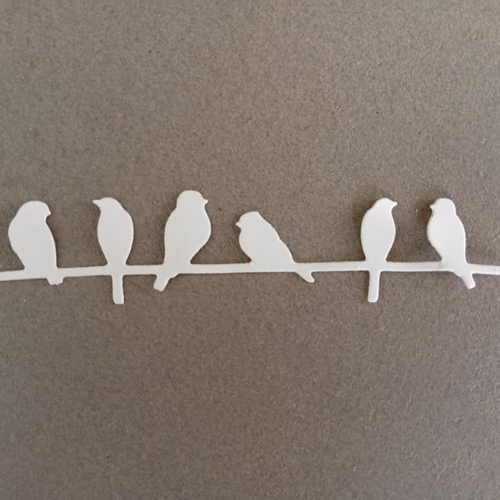 Découpe papier - oiseaux sur branche