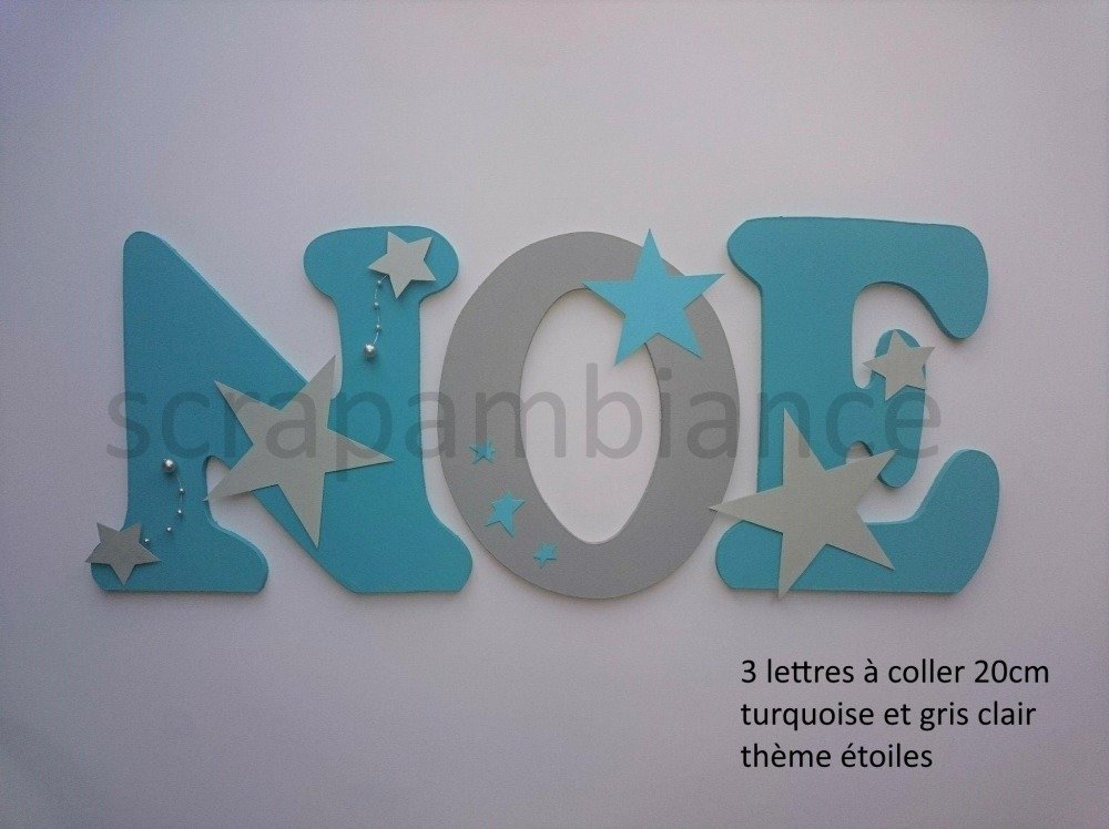 prenom lettre en bois
