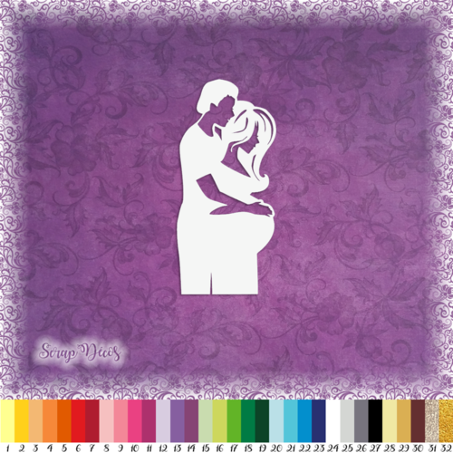 2 Decoupes Scrapbooking Couple Femme Enceinte Bebe Amour Maman Papa Enfant Naissance Ref L359 Un Grand Marche