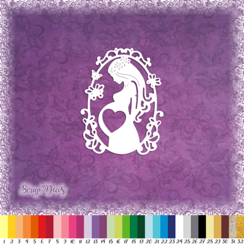 Decoupe Scrapbooking Femme Enceinte Maman Bebe Coeur Amour Enfant Naissance Ref 2736 Un Grand Marche