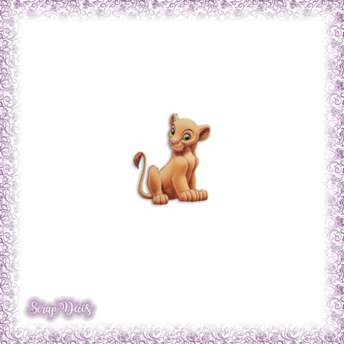 Decoupe Scrapbooking Nala Enfant Le Roi Lion Savane En Couleurs Ref 1423 Un Grand Marche