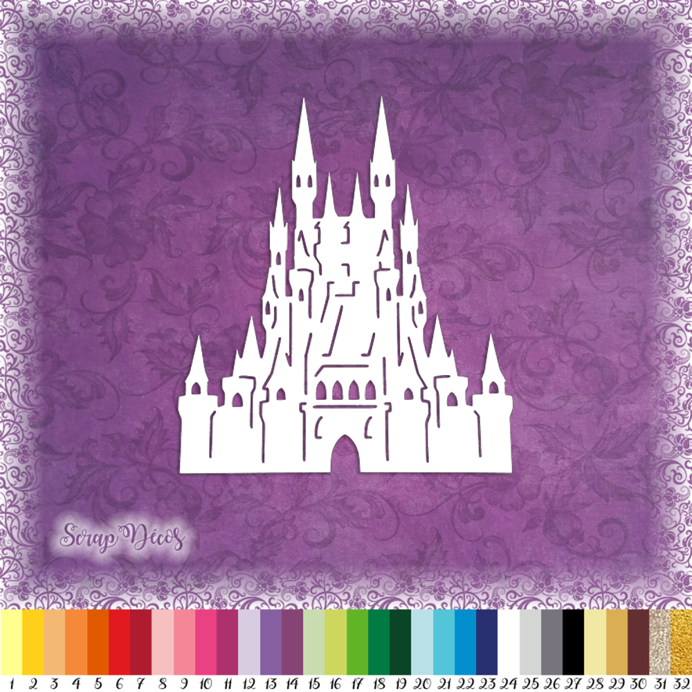 Decoupe Scrapbooking Chateau De La Belle Au Bois Dormant Princesse Fee Magie Ref 0058 Un Grand Marche