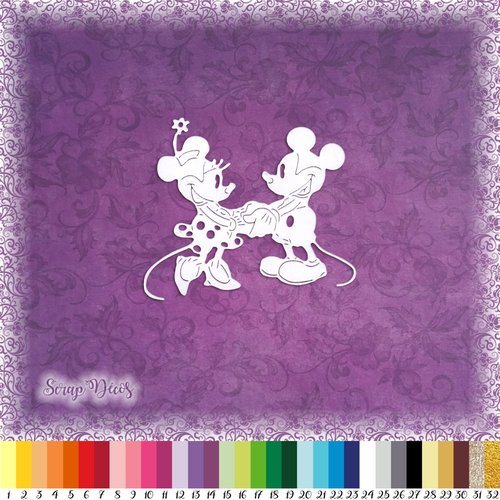 Decoupe Scrapbooking Mickey Et Minnie Amour Souris Dessin Anime Personnage Enfant Anniversaire Mariage Ref 3081 Un Grand Marche