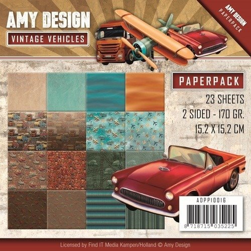 Paperpack 170gr 50 feuilles 15,2 x 15,2 cm-Designer Sheets – carreau