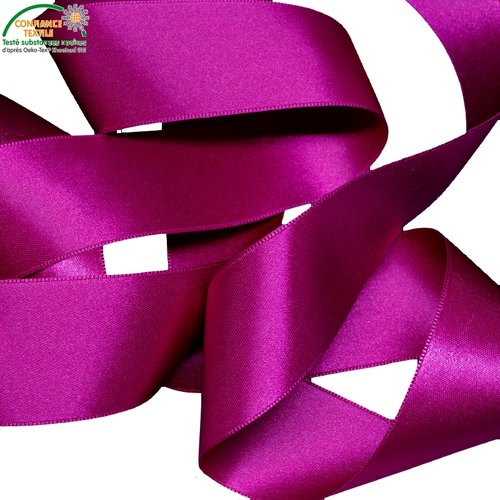 ruban satin violet 66 mm double face vendu au mètre