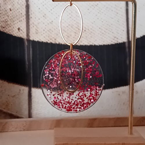 Collier pendentif epoxy
