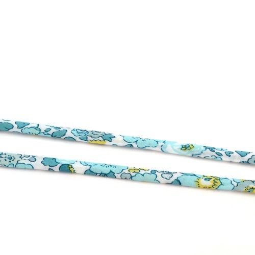 Cordon liberty betsy ann mint and lemon liberty of london 4mm  8020 / au mètre