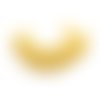 50 perles tchèques doré givré 2 mm à facettes en verre de bohème