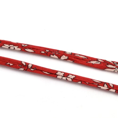 Cordon liberty capel rouge rubis 3055 / au mètre