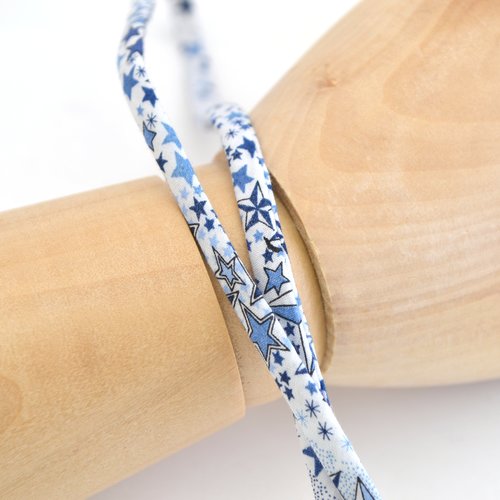 Cordon liberty adelajda bleu 4-6 mm / au mètre