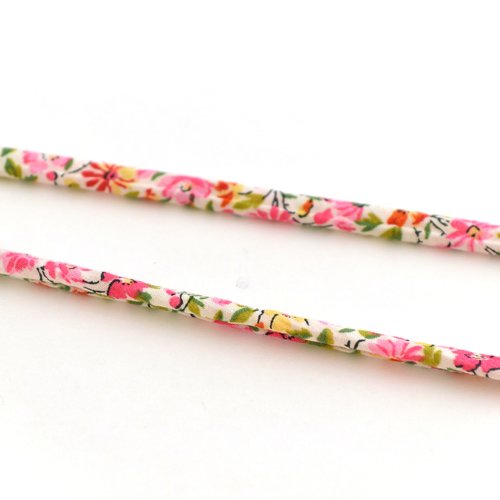 Cordon liberty hannah rose rose 4mm/ 1 mètre