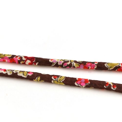 Cordon liberty tatum rouge  4mm 1 mètre