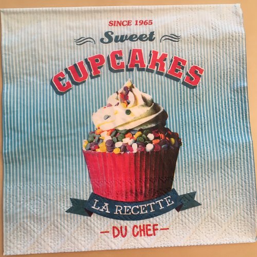 Serviette en papier "sweet cupcakes"