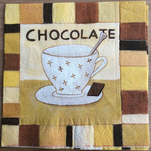 Serviette en papier "tasse de chocolat"