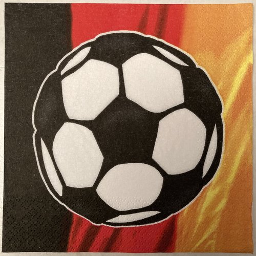 Serviette en papier "football allemand"