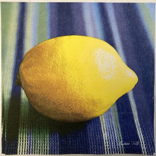 Serviette en papier "citron"