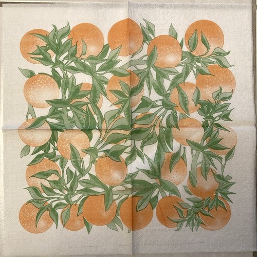 Serviette en papier "oranges"