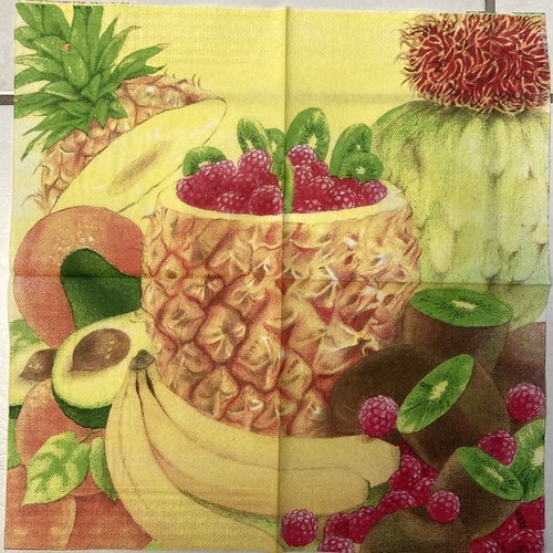 Serviette en papier "salade de fruits"