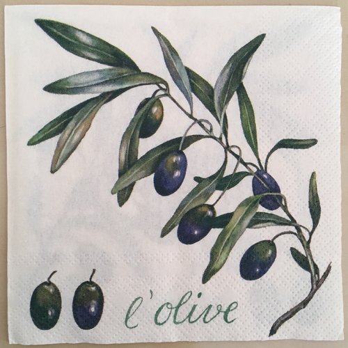 Serviette en papier «l’olive»