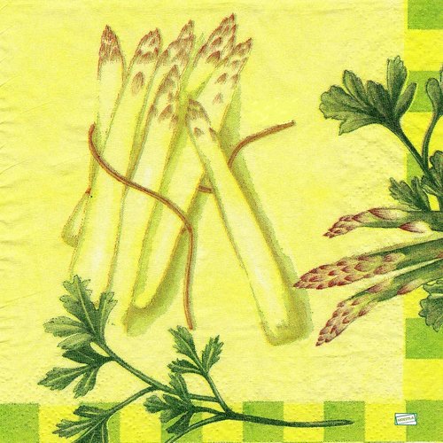 2 serviettes papier - légumes -44