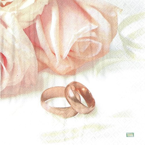 2 serviettes papier - mariage -12