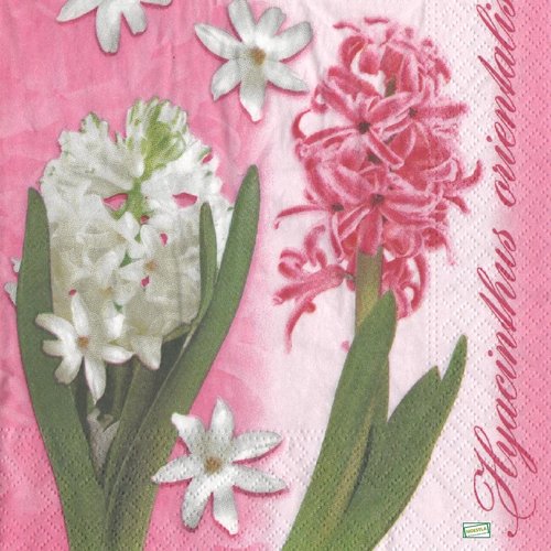 2 serviettes papier - fleurs à clochettes -21