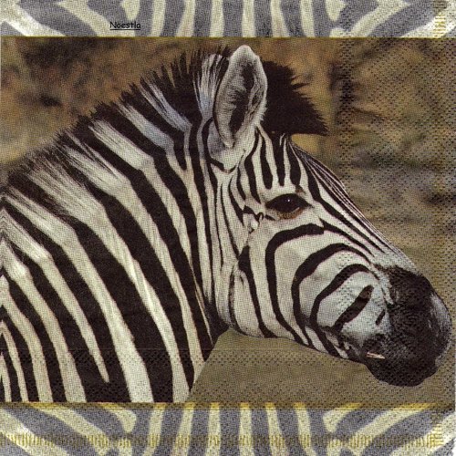 2 serviettes papier - animaux afrique -14