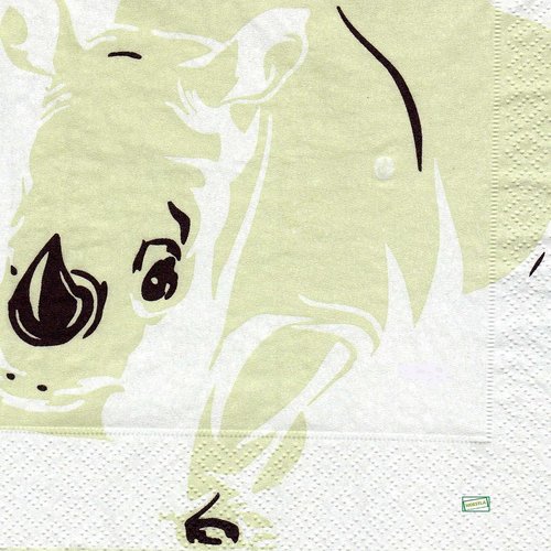 2 serviettes papier - animaux afrique -75
