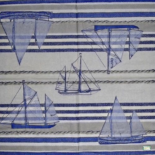 2 serviettes papier -la mer -77