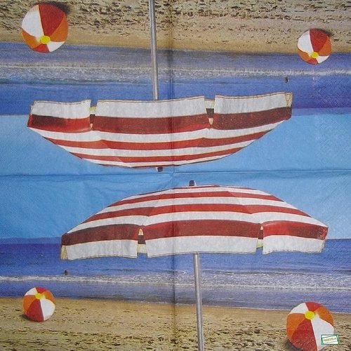 2 serviettes papier -la mer -86