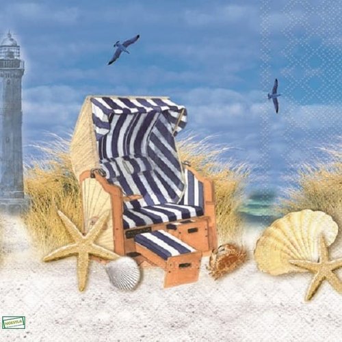 2 serviettes papier -la mer -111
