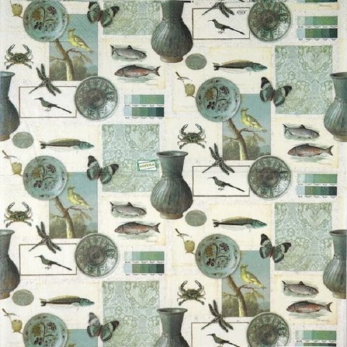 2 serviettes papier - autres animaux -7